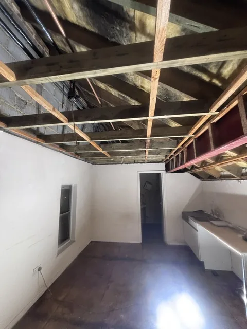 Controlled artex plasterboard strip-out in Brockley